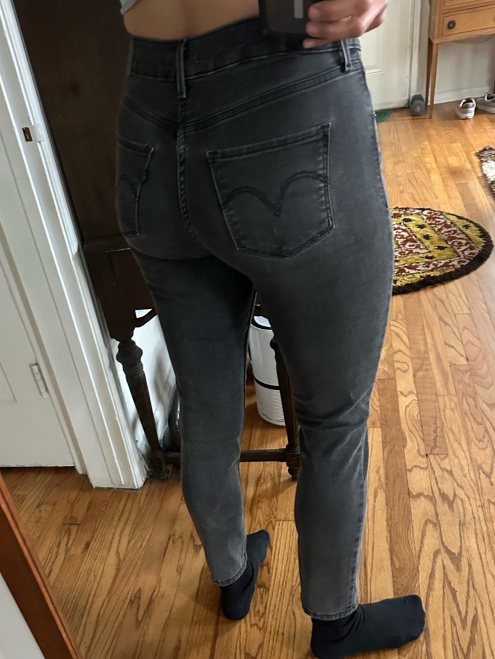Levi’s classic mid rise skinny 6 black